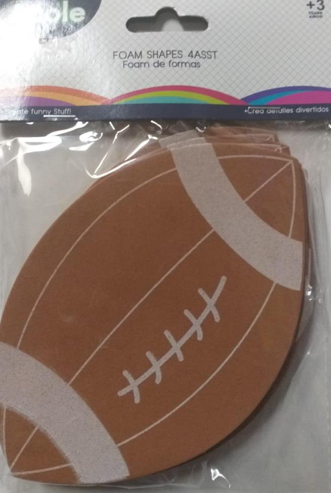 Figura-balón de football americano en foami