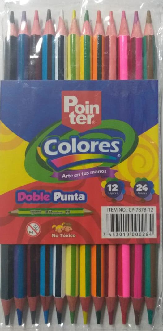 Lápiz de colores  2 en 1 Pointer